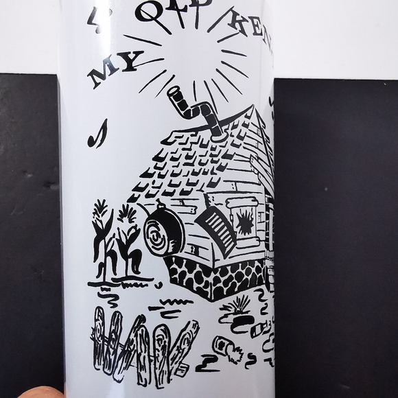 Vintage My Old Kentucky Home Drinking Glass with Sheet Music - Picture 14 of 15